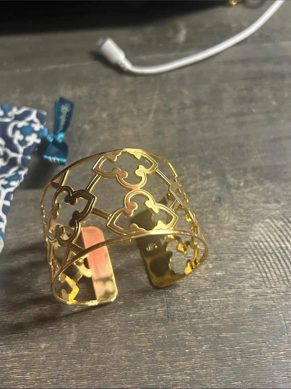 NWT Brighton Christo TOLEDO Wide Gold CUFF  BANGLE